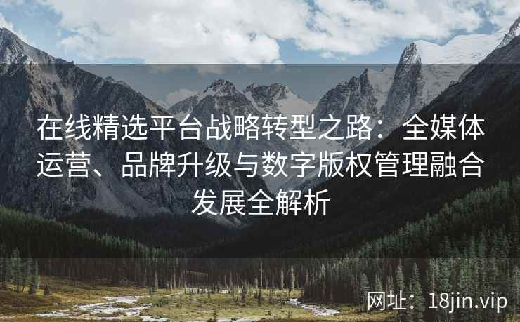 在线精选平台战略转型之路：全媒体运营、品牌升级与数字版权管理融合发展全解析