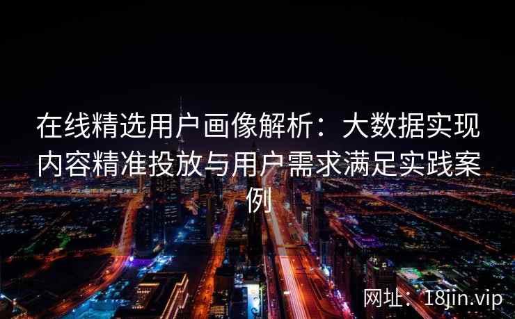 在线精选用户画像解析：大数据实现内容精准投放与用户需求满足实践案例