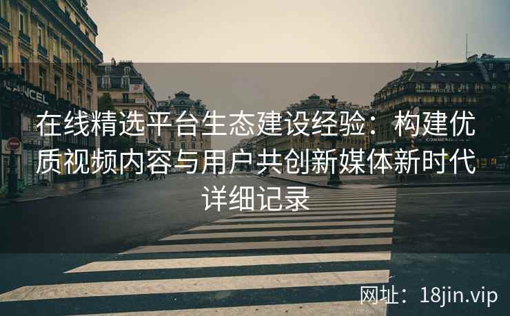 在线精选平台生态建设经验：构建优质视频内容与用户共创新媒体新时代详细记录