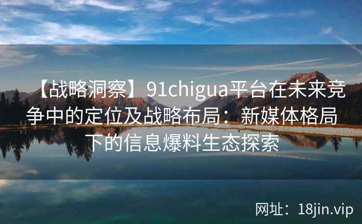 【战略洞察】91chigua平台在未来竞争中的定位及战略布局：新媒体格局下的信息爆料生态探索