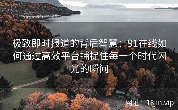 极致即时报道的背后智慧：91在线如何通过高效平台捕捉住每一个时代闪光的瞬间