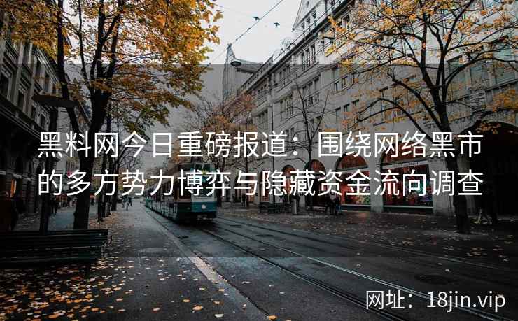 黑料网今日重磅报道：围绕网络黑市的多方势力博弈与隐藏资金流向调查