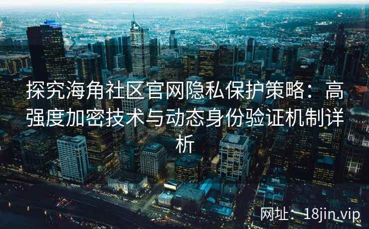 探究海角社区官网隐私保护策略：高强度加密技术与动态身份验证机制详析